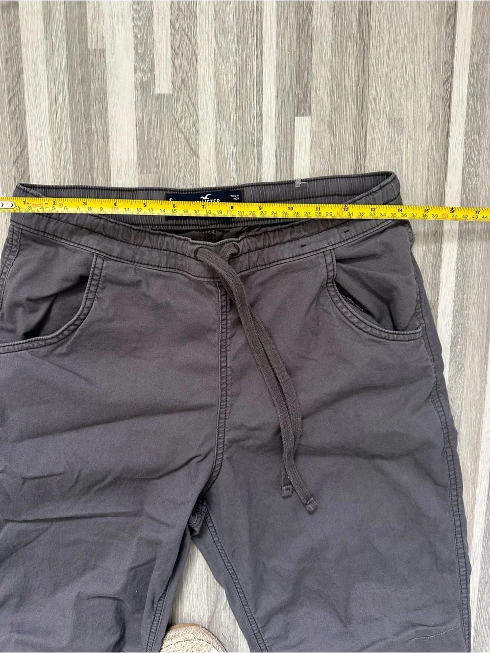Hollister Grey Joggers Charcoal Parachute Baggy Fit Size S